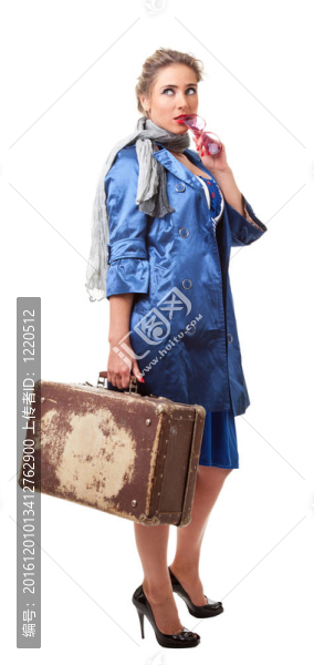 單身旅行的女人