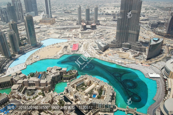 迪拜；UAE,-,8月27日：迪拜市中心的迪拜塔（Burj,Kha；