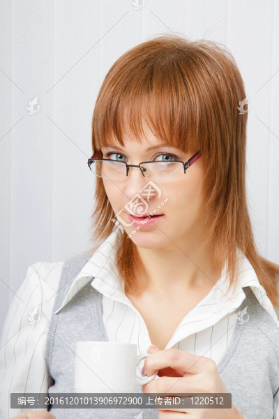 青年商業(yè)女性肖像