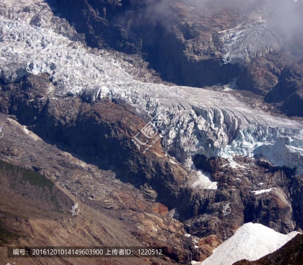 Monte,Rosa冰川（粉紅山）