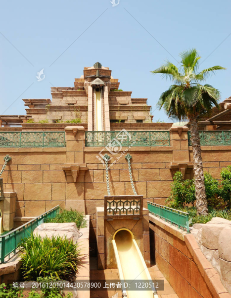迪拜；UAE,-,8月28日：亞特蘭蒂斯號(hào)Aquaventure水上樂園