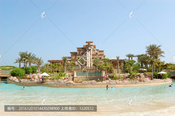 亞特蘭蒂斯棕櫚酒店水上樂園；迪拜；UAE