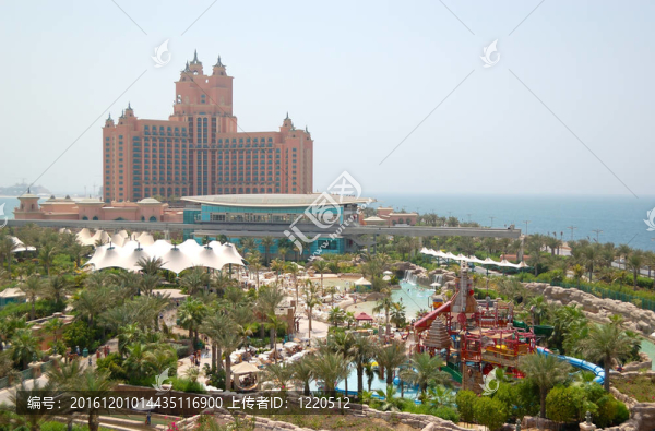 迪拜；UAE,-,8月28日：亞特蘭蒂斯號(hào)Aquaventure水上樂(lè)園
