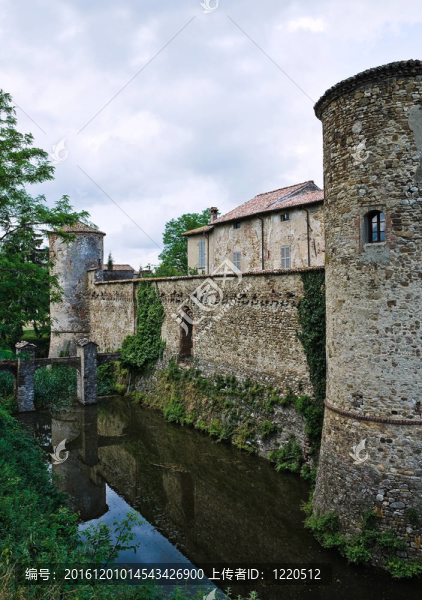 lisignano城堡。Emilia,Romagna。意大利.