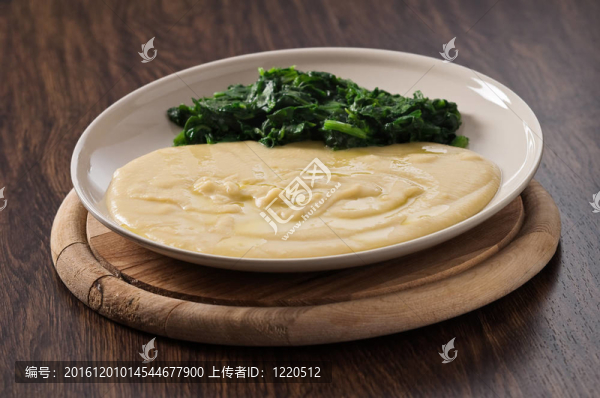 蠶豆醬菠菜。
