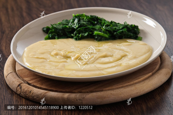 蠶豆醬菠菜。