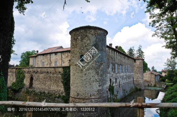 lisignano城堡。Emilia,Romagna。意大利.
