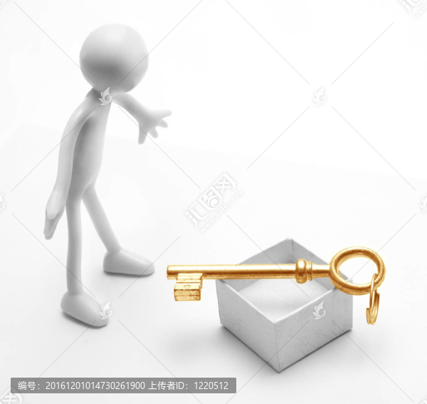人物與金鑰匙禮品
