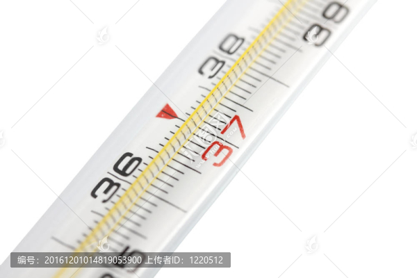 白底醫(yī)用水銀溫度計