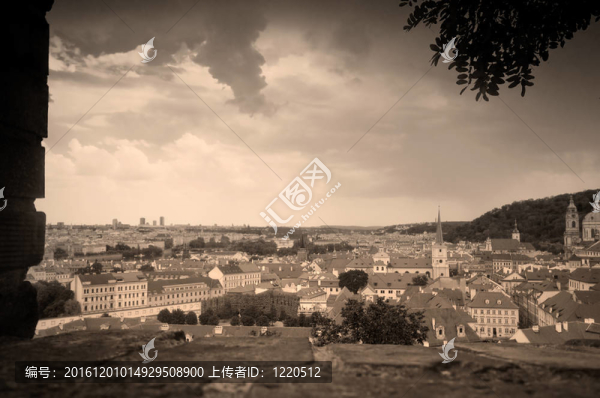 布拉格；Mala,Strana。從Hradcany來看，