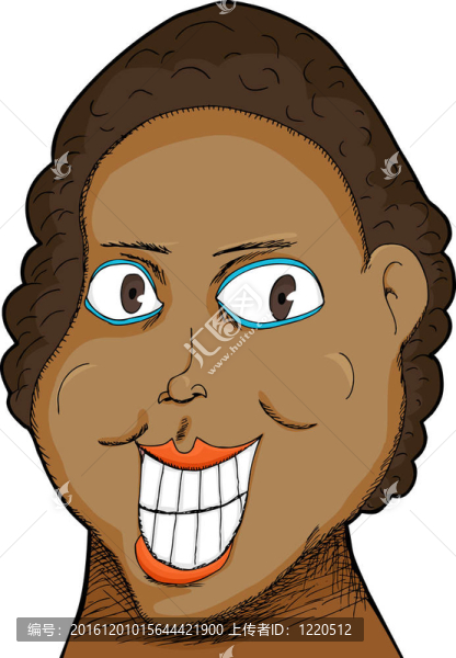 大笑容的女人