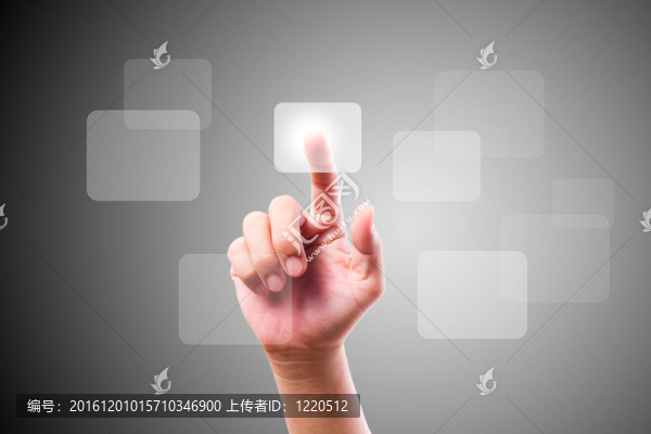 觸摸屏上的手動按鈕