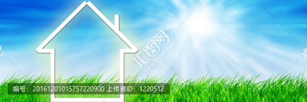 綠色草地的新家園想象