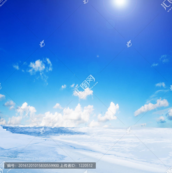 多雪的冬季景觀