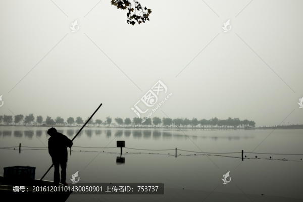 西湖山水水墨
