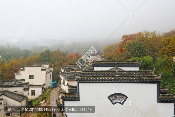 山村民居馬頭墻