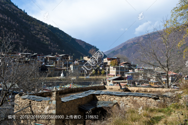 藏族民居直波碉群卓克基土司官寨