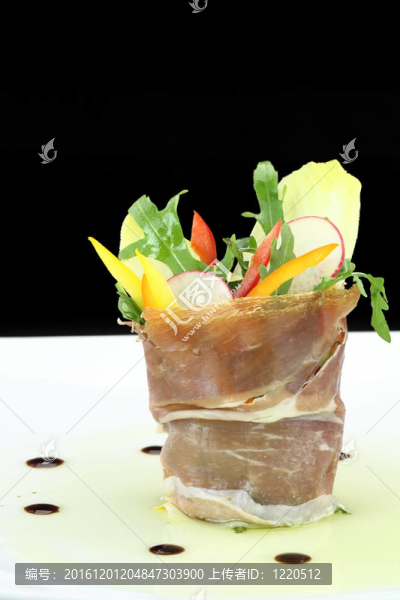 蔬菜沙拉火腿