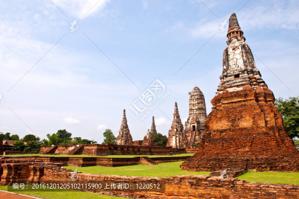 美妙的Pagoda,Ayutthaya；泰國