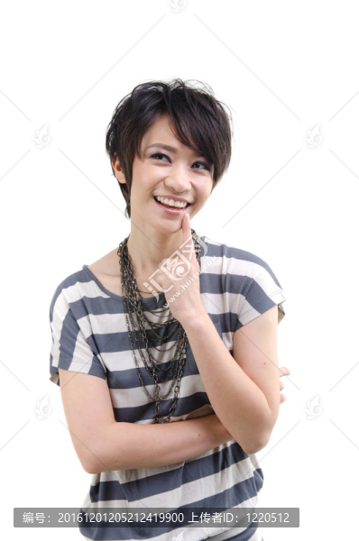 白人背景下的亞洲女性