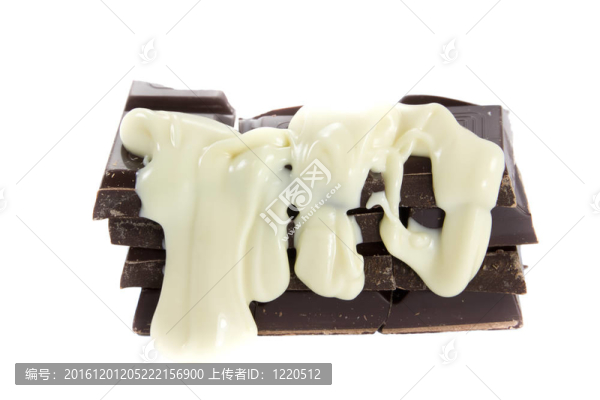 巧克力與白巧克力倒