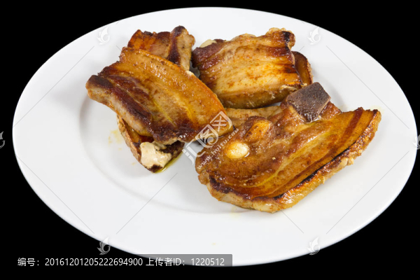 板上熟豬肉