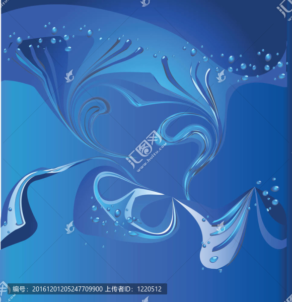 帶有氣泡的水旋流