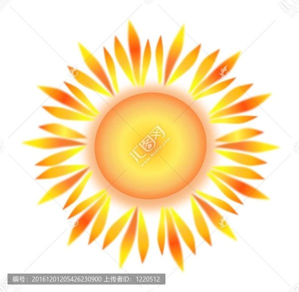 太陽與抽象的火焰