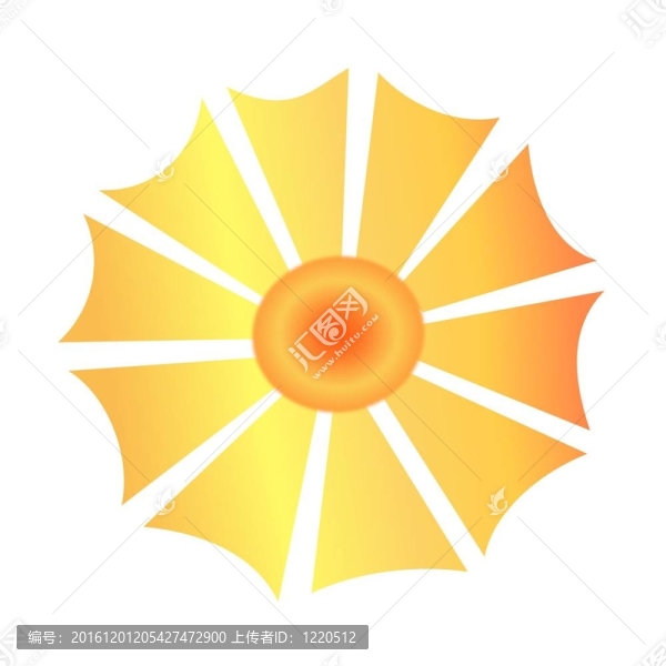 太陽(yáng)與抽象的射線
