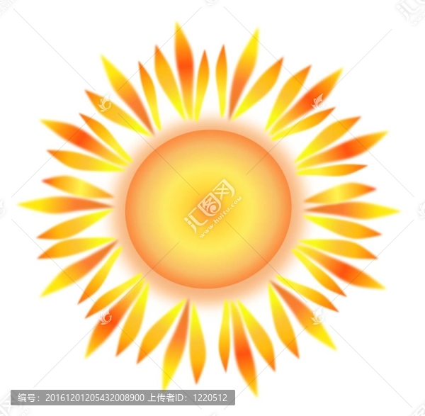 太陽與抽象的火焰