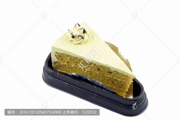 一塊香草奶油蛋糕。