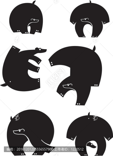 熊的剪影