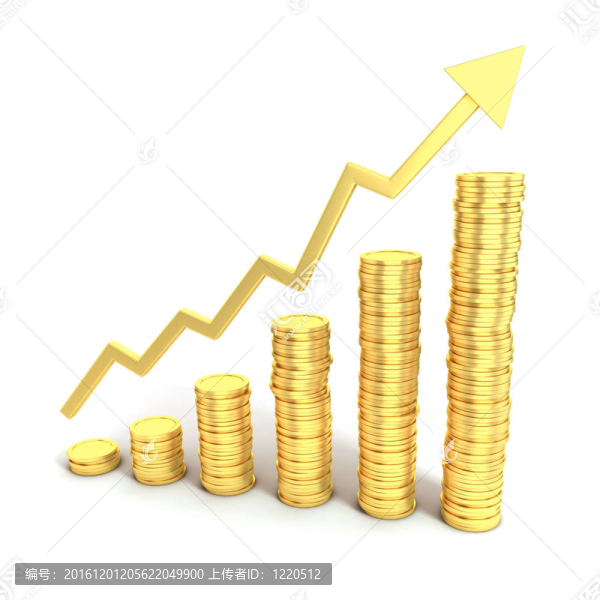 金融成長3D概念