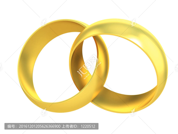 兩個金戒指交叉