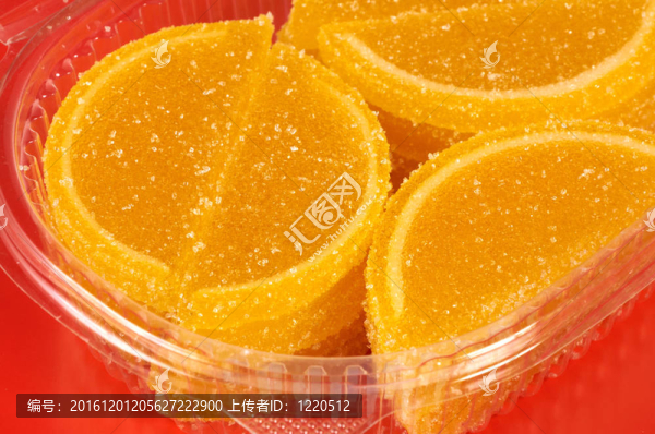 以檸檬片形式的水果糖果