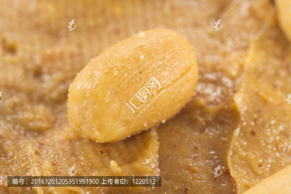 對花生醬花生特寫
