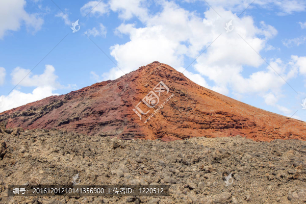 蘭薩羅特島蒂曼法亞國家公園火山；西班牙