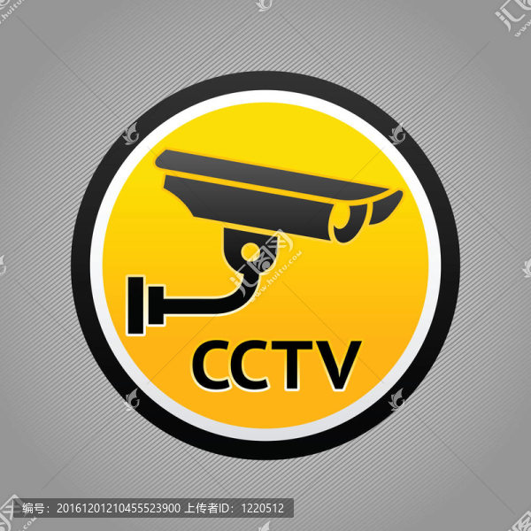 監(jiān)控?cái)z像頭的警告圖示