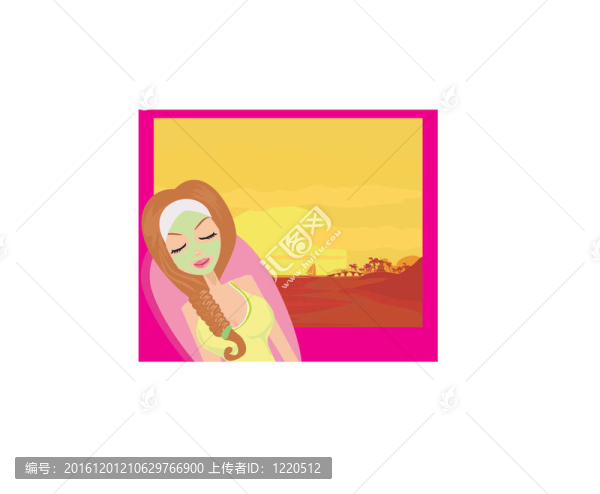 美麗的女孩享受熱帶溫泉