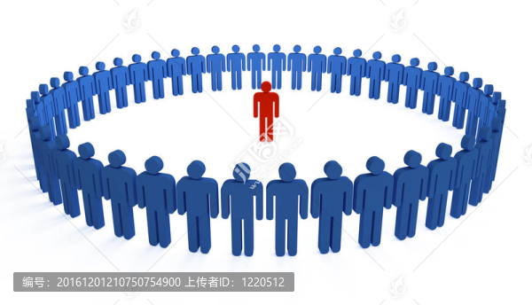 3D人在一個大圓圈