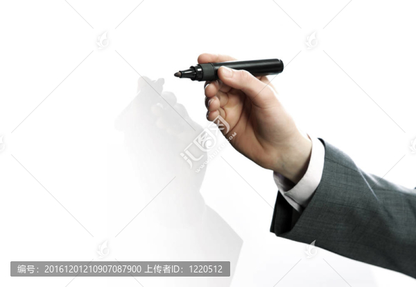 商人手繪在白板上