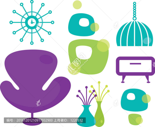 白色家具上的復(fù)古家具