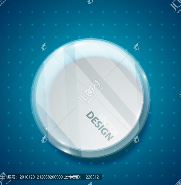 透明的玻璃圓