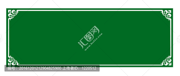 空白的綠色板和泰國風(fēng)格的邊界