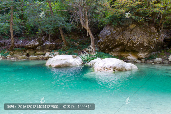髂瀑布池；Pinarbasi；卡斯塔莫努；土耳其