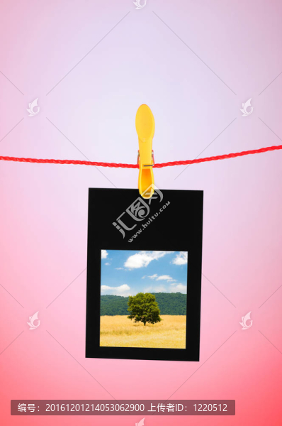 自然照片的相框