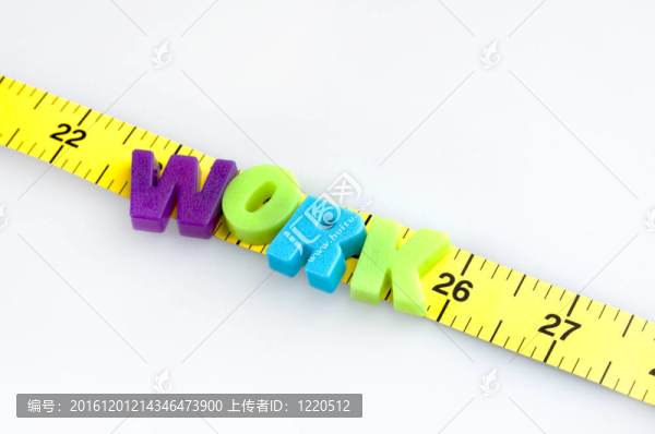 厘米尺上的工作字