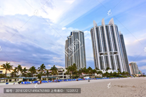 邁阿密海灘的摩天大樓