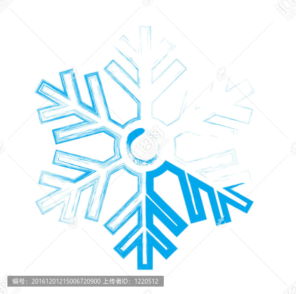Snowflake。設(shè)計元素。插畫