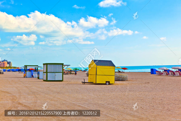 在南邁阿密的白色沙灘beachlife